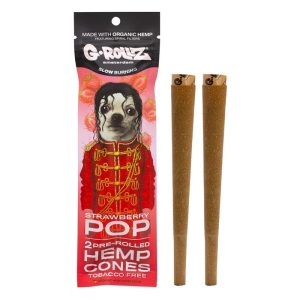 G-Rollz | 2x Strawberry Flavored Pre-Rolled Hemp