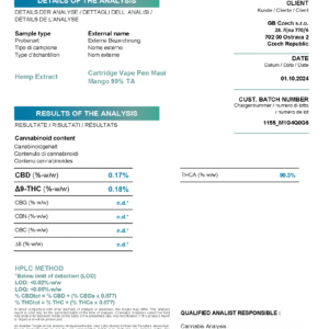 Bild COA vape Maui Mango